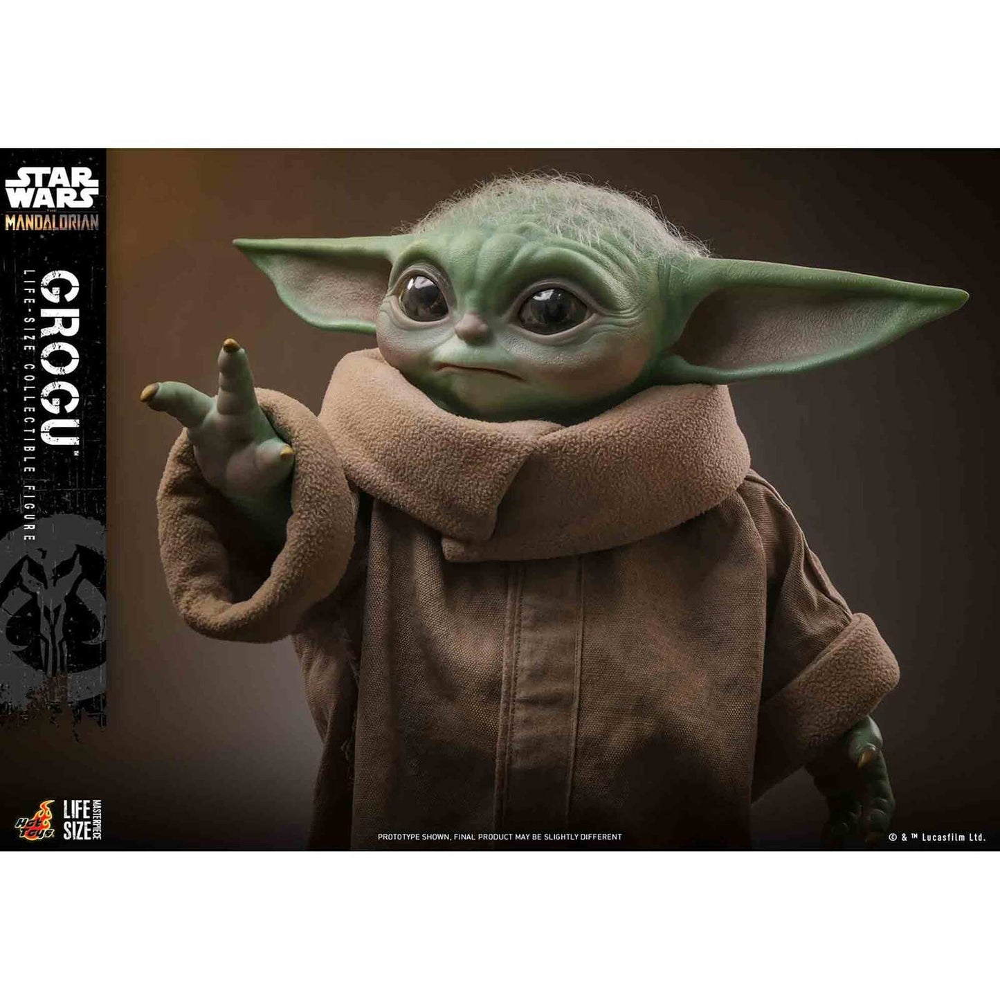 Hot Toys: Star Wars - The Mandalorian - Grogu - Masterpiece - Life-Size Actionfigur 1/1 - 37 cm