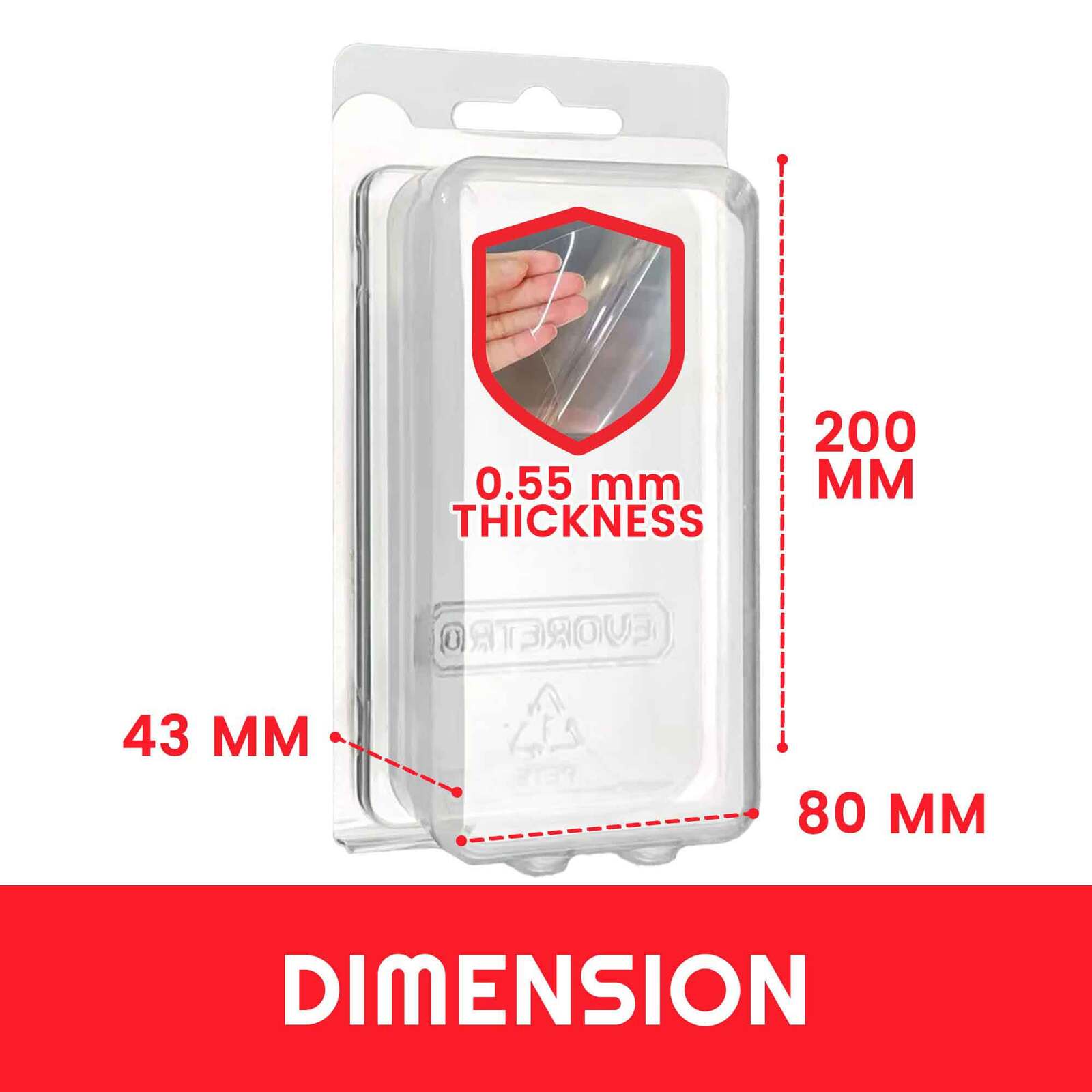 Schutzhülle: Evoretro - Clamshell PET Gehäuse 35er-Pack - für Actionfiguren - (3.75″) 10 cm