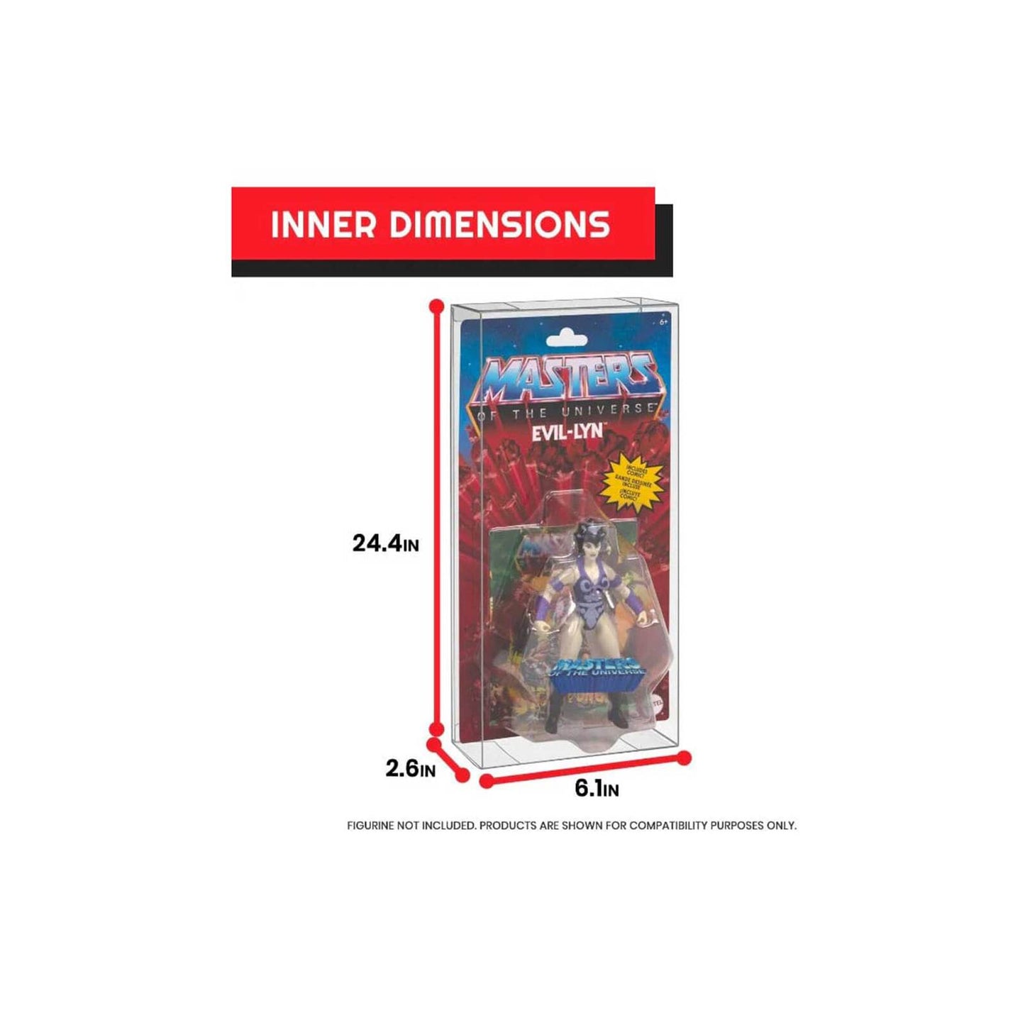Schutzhülle: Evoretro - Box (Carded) PET Gehäuse 10er-Pack - Actionfiguren - Masters of Universe Origins