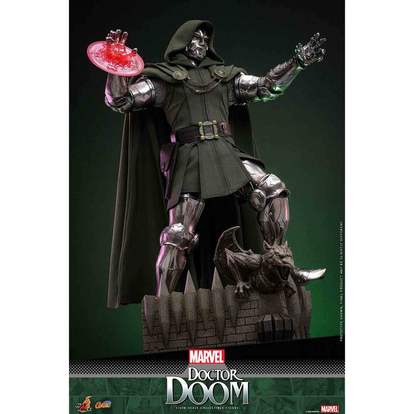 Hot Toys: Marvel - Doctor Doom - Comic Masterpiece - Collector Edition -Actionfigur 1/6 - 33 cm