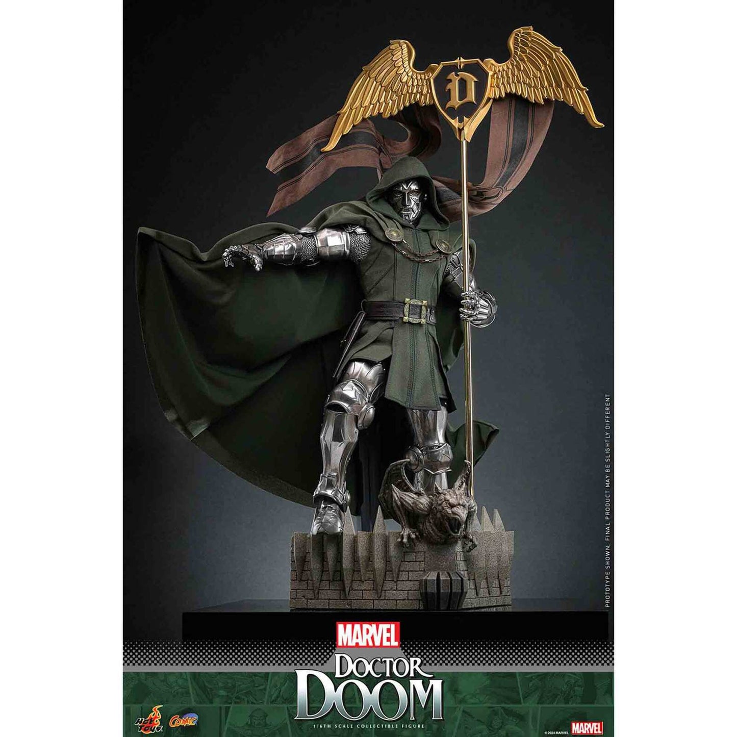 Hot Toys: Marvel - Doctor Doom - Comic Masterpiece - Collector Edition -Actionfigur 1/6 - 33 cm