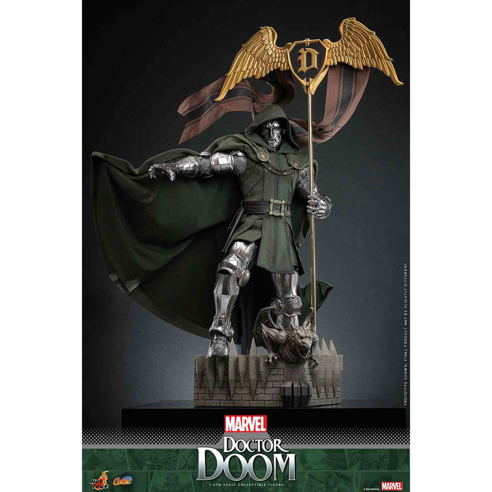 Hot Toys: Marvel - Doctor Doom - Comic Masterpiece - Collector Edition -Actionfigur 1/6 - 33 cm