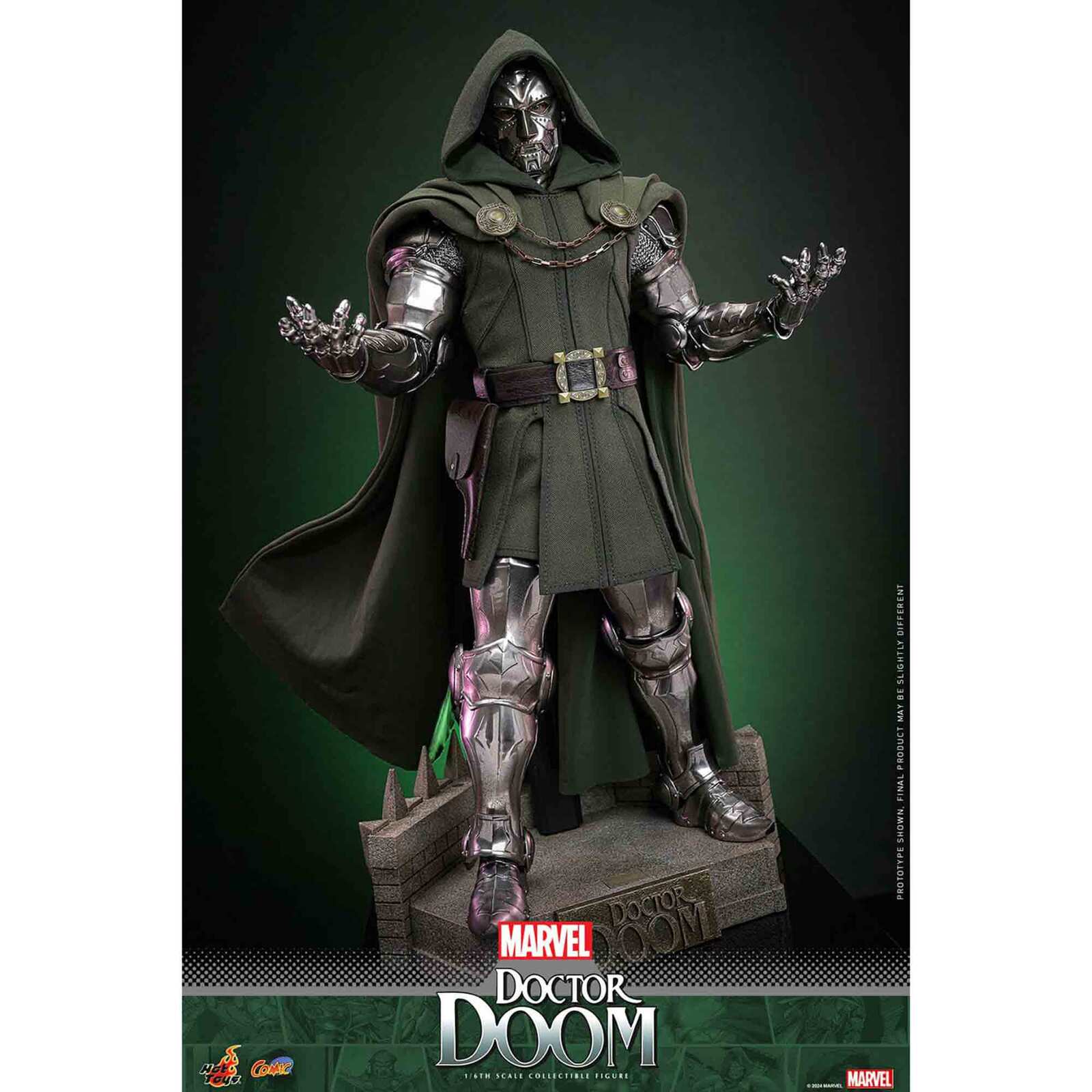 Hot Toys: Marvel - Doctor Doom - Comic Masterpiece - Collector Edition -Actionfigur 1/6 - 33 cm