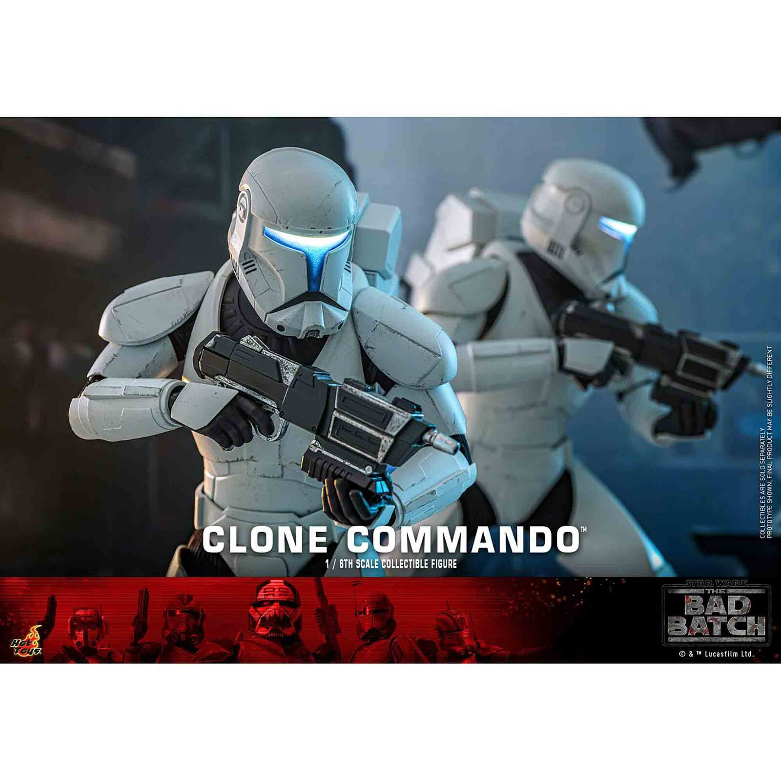 Hot Toys: Star Wars - The Bad Batch - Clone Commando - Television Masterpiece Series - Actionfigur 1/6 - 30 cm