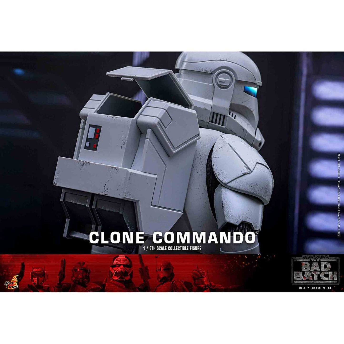 Hot Toys: Star Wars - The Bad Batch - Clone Commando - Television Masterpiece Series - Actionfigur 1/6 - 30 cm