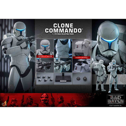 Hot Toys: Star Wars - The Bad Batch - Clone Commando - Television Masterpiece Series - Actionfigur 1/6 - 30 cm