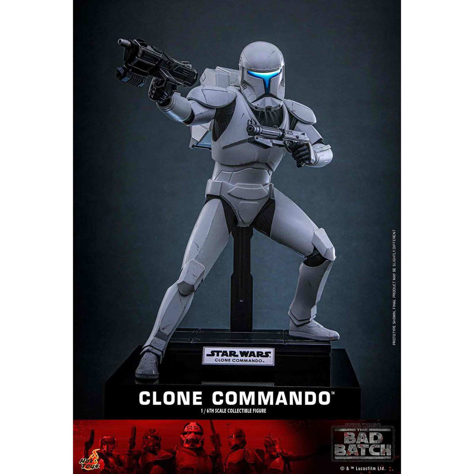 Hot Toys: Star Wars - The Bad Batch - Clone Commando - Television Masterpiece Series - Actionfigur 1/6 - 30 cm