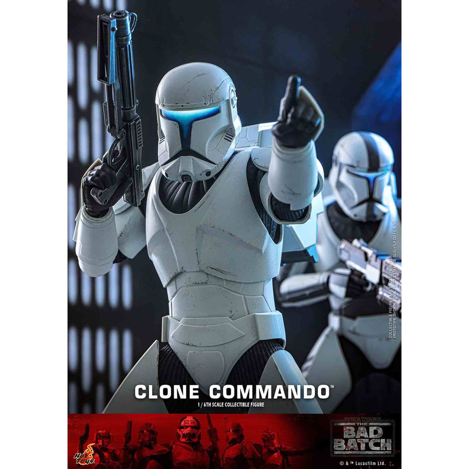 Hot Toys: Star Wars - The Bad Batch - Clone Commando - Television Masterpiece Series - Actionfigur 1/6 - 30 cm