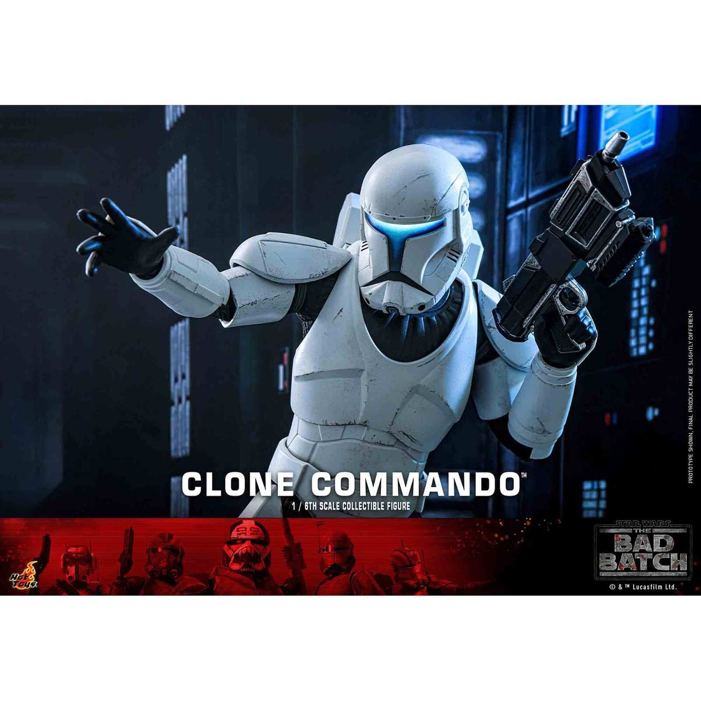Hot Toys: Star Wars - The Bad Batch - Clone Commando - Television Masterpiece Series - Actionfigur 1/6 - 30 cm