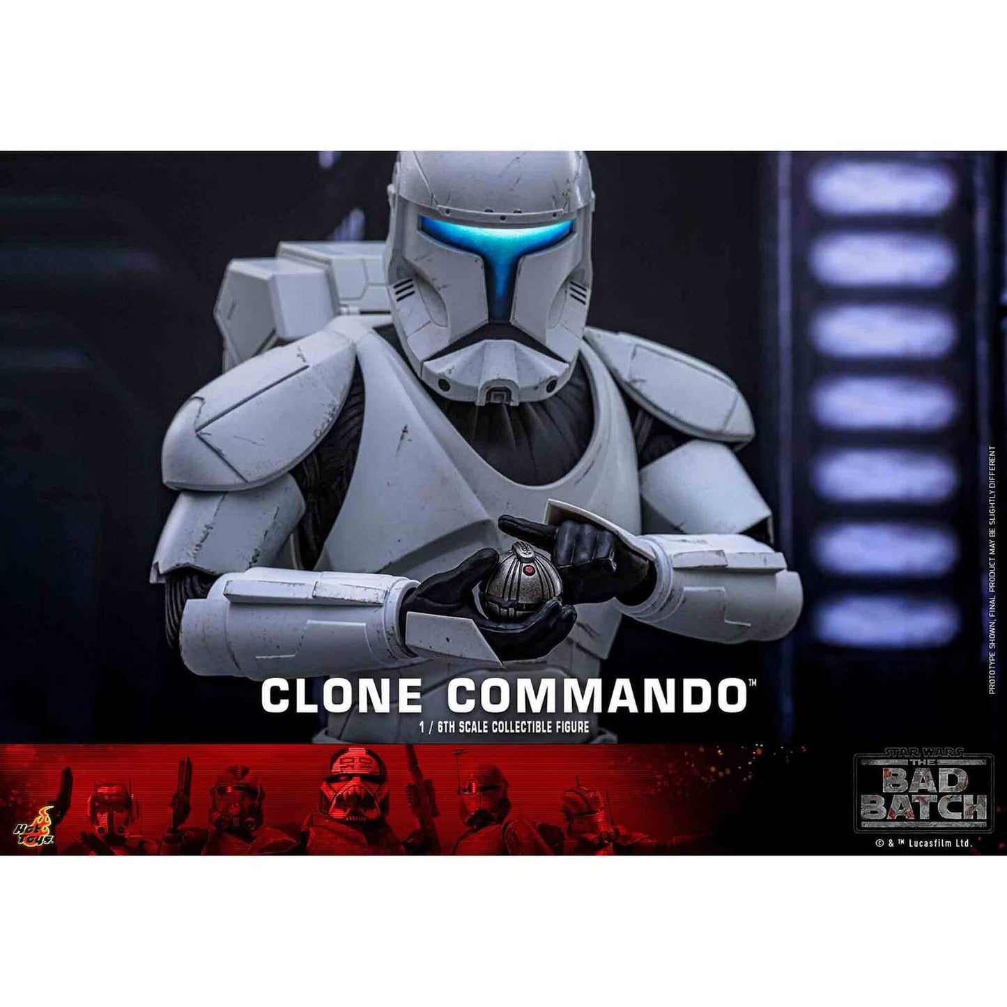 Hot Toys: Star Wars - The Bad Batch - Clone Commando - Television Masterpiece Series - Actionfigur 1/6 - 30 cm