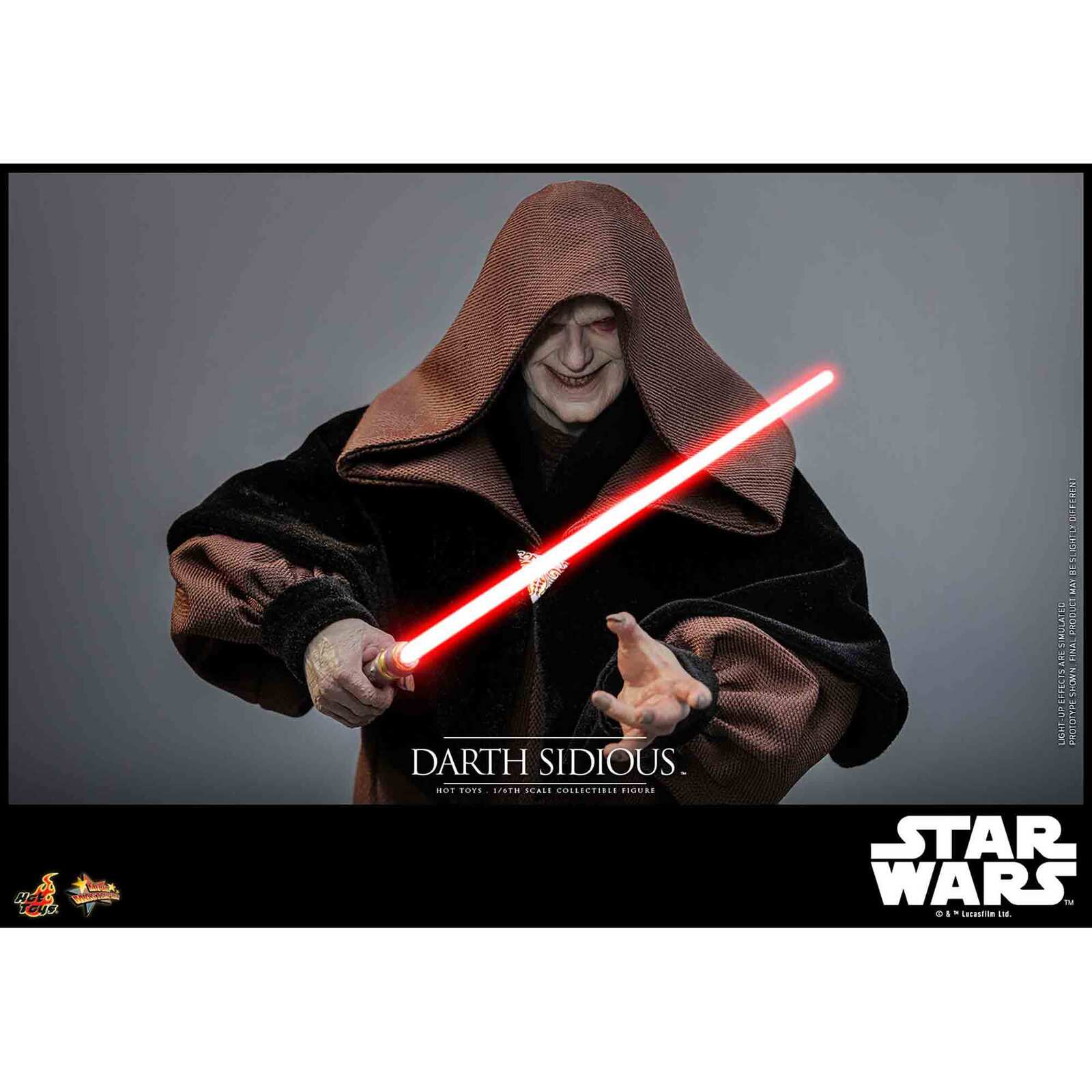 Hot Toys: Star Wars - Darth Sidious - Movie Masterpiece - Actionfigur 1/6 - 29 cm