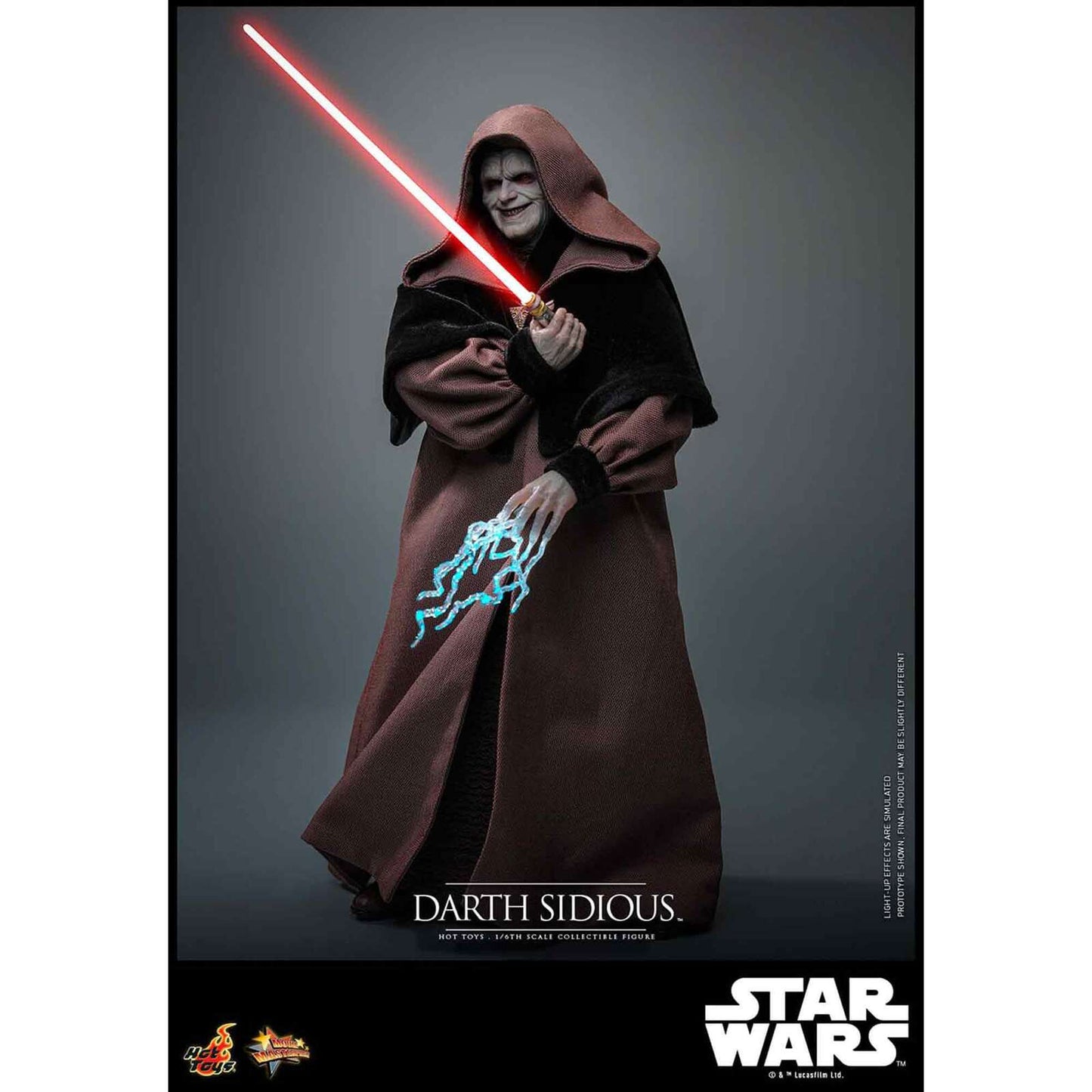 Hot Toys: Star Wars - Darth Sidious - Movie Masterpiece - Actionfigur 1/6 - 29 cm