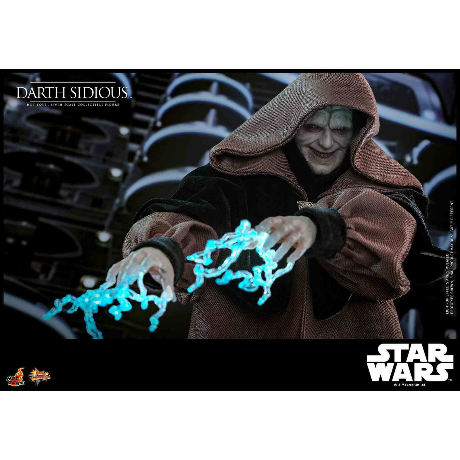 Hot Toys: Star Wars - Darth Sidious - Movie Masterpiece - Actionfigur 1/6 - 29 cm
