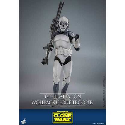 Hot Toys: Star Wars - The Clone Wars - 104th Battalion Wolfpack Clone Trooper - Collector Edition - Actionfigur 1/6 - 30 cm