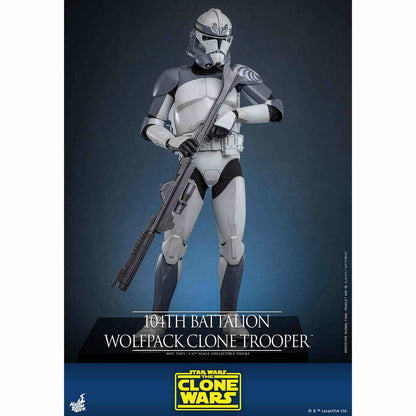 Hot Toys: Star Wars - The Clone Wars - 104th Battalion Wolfpack Clone Trooper - Collector Edition - Actionfigur 1/6 - 30 cm