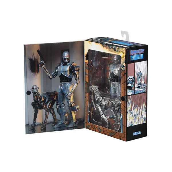 NECA - RoboCop vs The Terminator - Doppelpack EndoCop & Terminator Dog - Actionfiguren - 18 cm