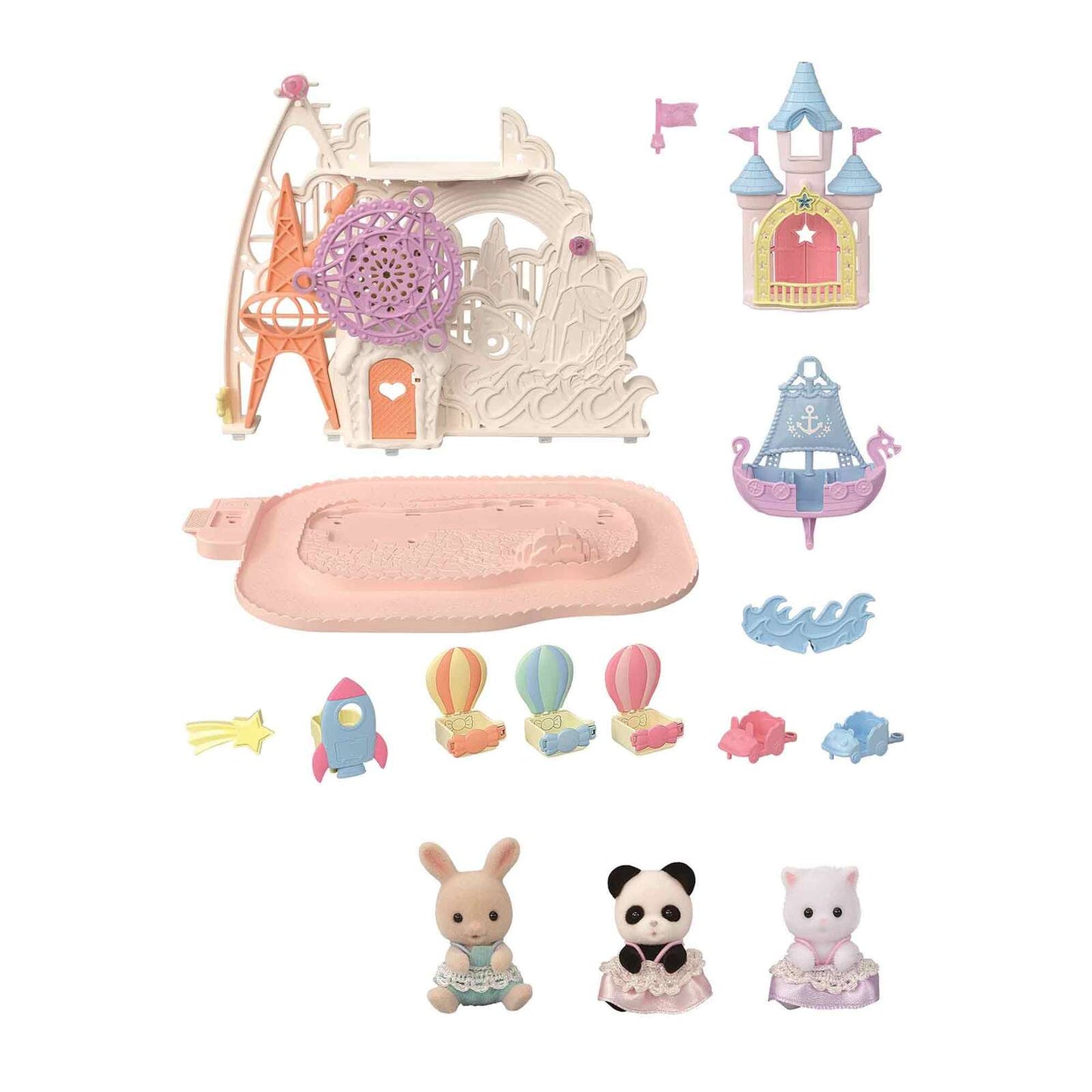 Sylvanian Families: Baby Freizeitpark - Park Set mit 3 Figuren - 5537