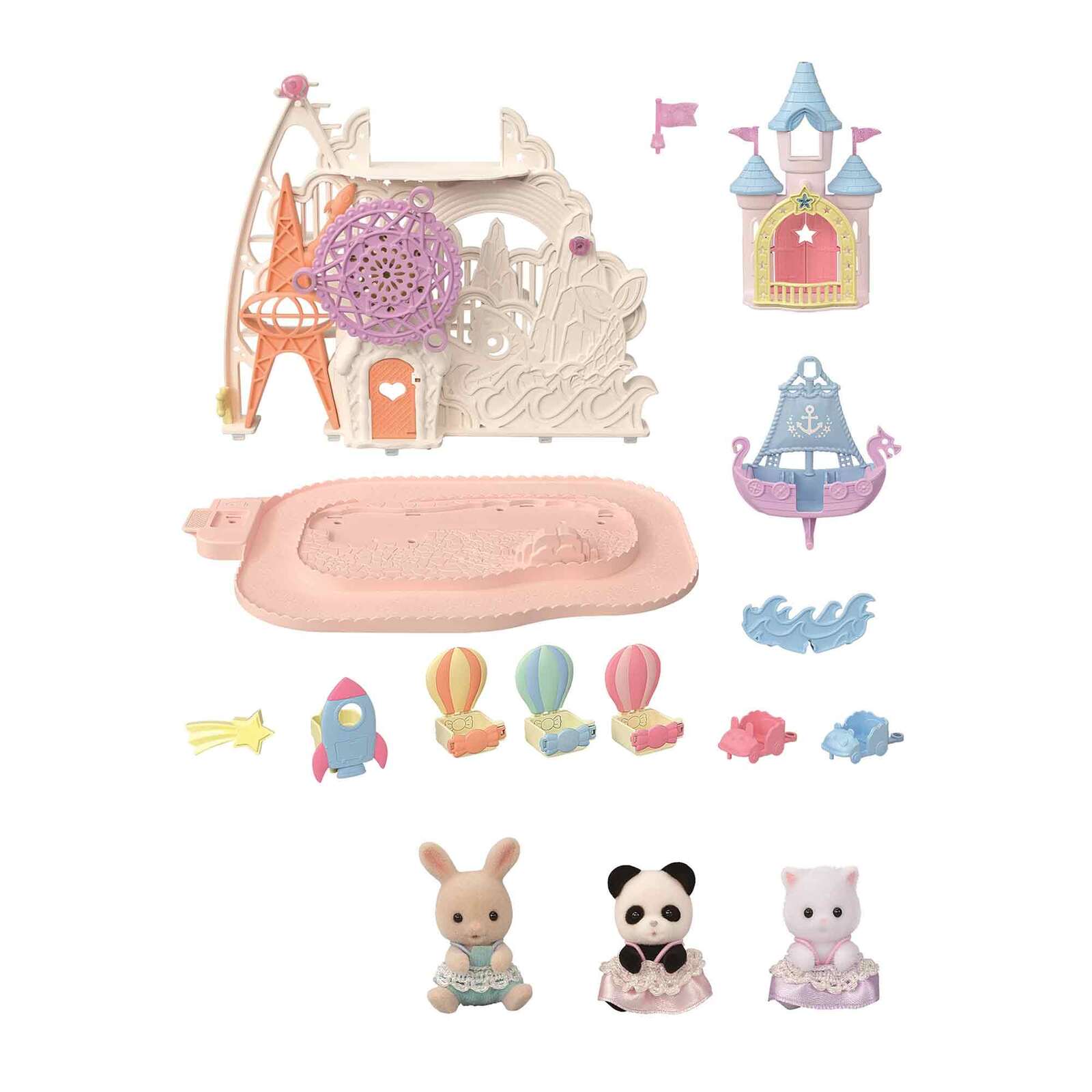 Sylvanian Families: Baby Freizeitpark - Park Set mit 3 Figuren - 5537