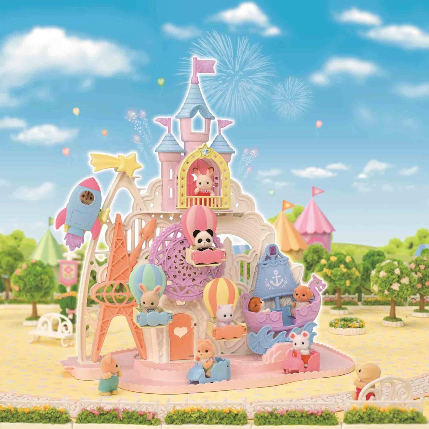 Sylvanian Families: Baby Freizeitpark - Park Set mit 3 Figuren - 5537
