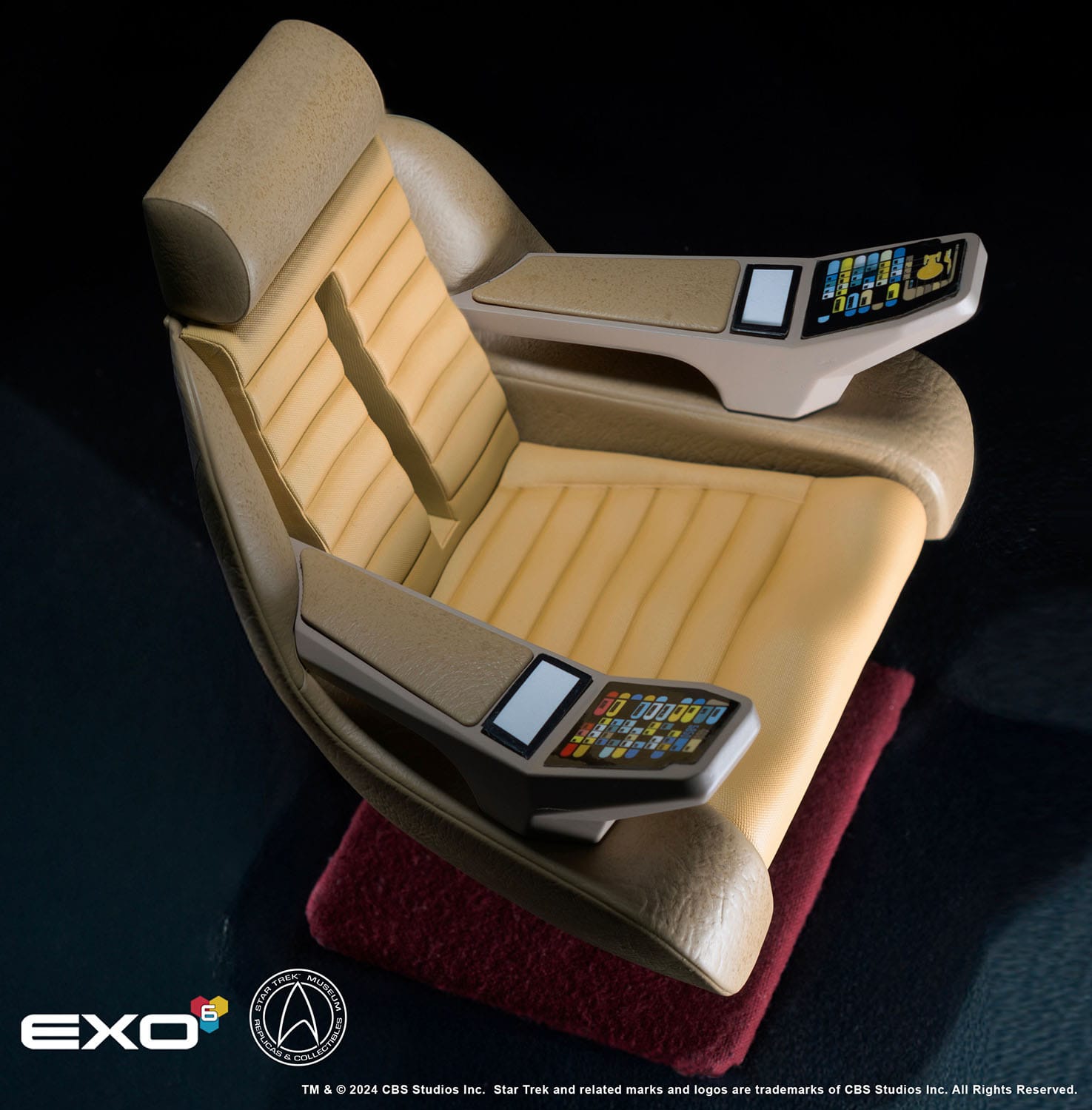 Star Trek: TNG - The Next Generation - Captain's Chair (Enterprise-D) - Replik 1/6 - 19 cm