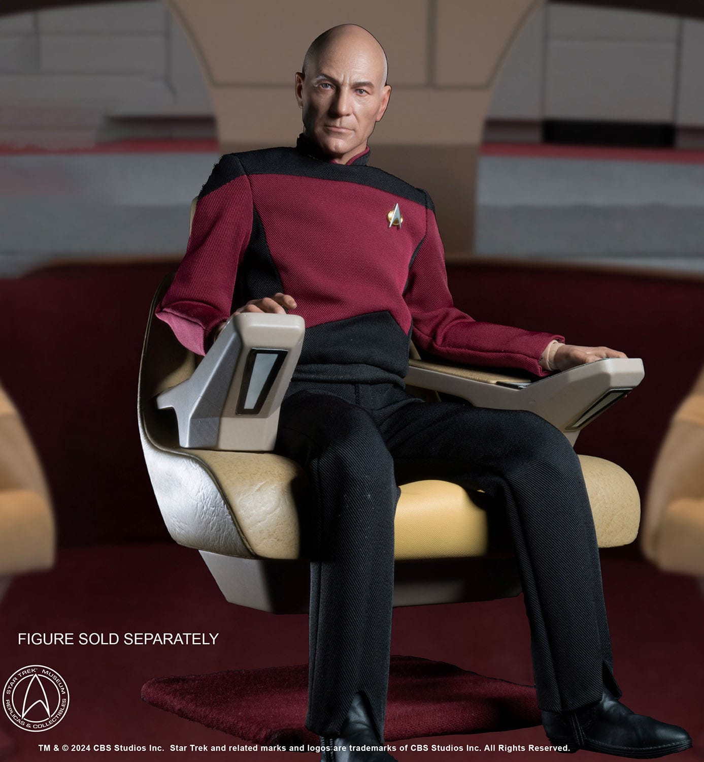 Star Trek: TNG - The Next Generation - Captain's Chair (Enterprise-D) - Replik 1/6 - 19 cm