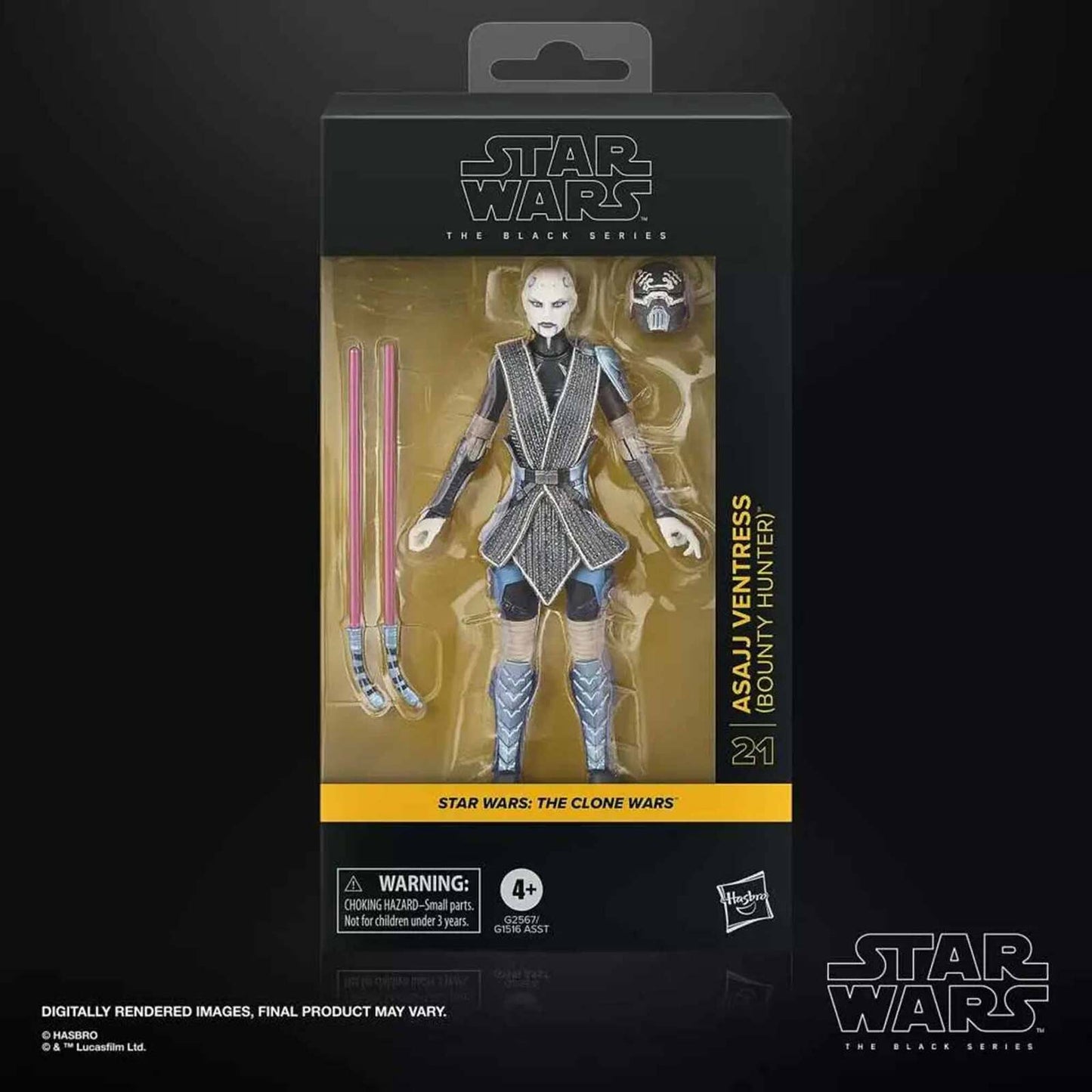 Star Wars: Black Series - The Clone Wars - Asajj Ventress Bounty Hunter - G2567 - 15 cm