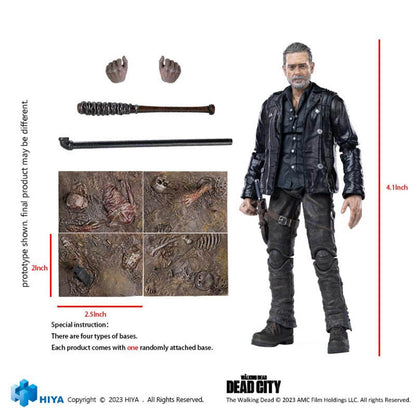 The Walking Dead: Dead City Exquisite - Negan - mini Actionfigur 1/18 - 11 cm