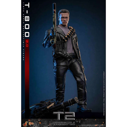 Hot Toys: Terminator 2 - Movie Masterpiece - T-800 (2.0) - Actionfigur 1/6 - 32 cm