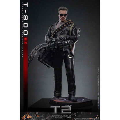 Hot Toys: Terminator 2 - Movie Masterpiece - T-800 (2.0) - Actionfigur 1/6 - 32 cm