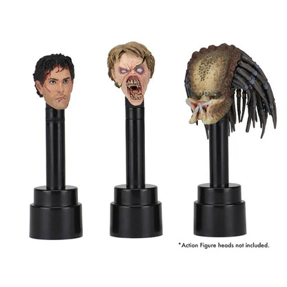 NECA Ständer: für Actionfiguren-Köpfe schwarz - 3 Stück