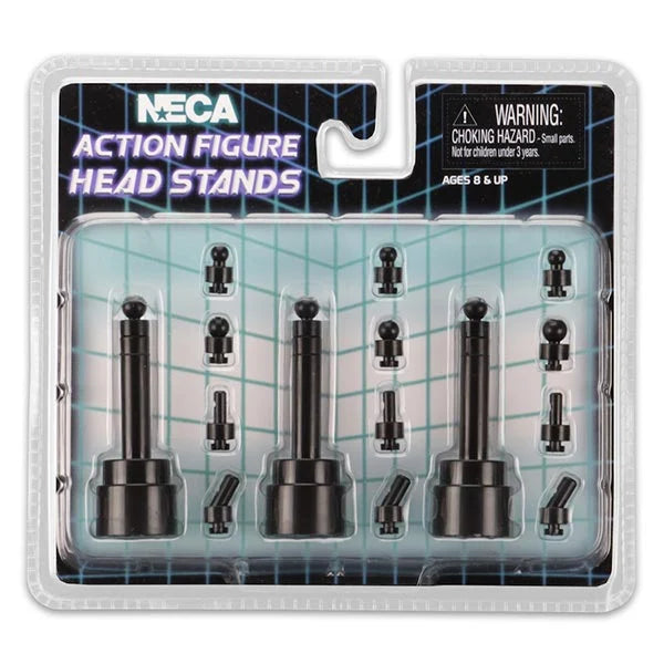 NECA Ständer: für Actionfiguren-Köpfe schwarz - 3 Stück