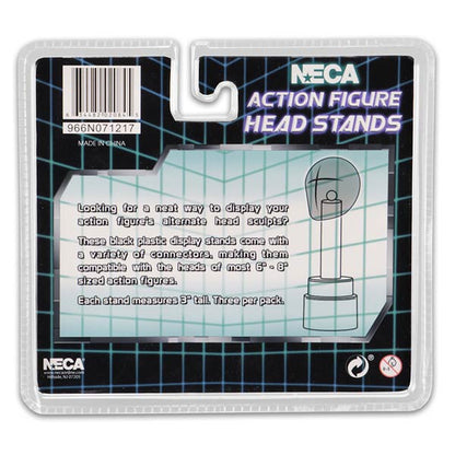 NECA Ständer: für Actionfiguren-Köpfe schwarz - 3 Stück