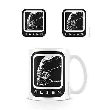 Alien: Tasse / Kaffeetasse weiss - Alien Icon
