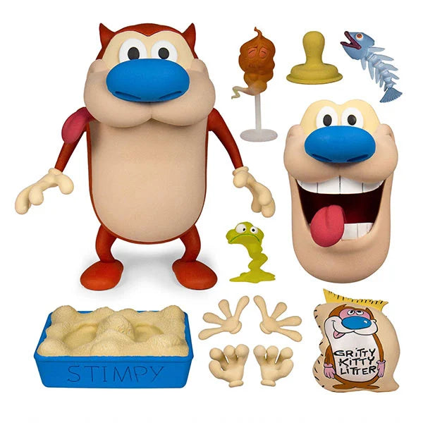 Ren & Stimpy: Stimpy - Deluxe Actionfigur - 18 cm