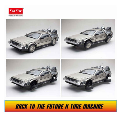 Back to the Future II: 1983 DeLorean - Time Machine - Dicast Modell - Masstab 1:18