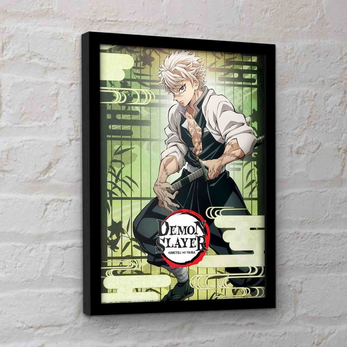 Demon Slayer: Sanemi - Collector Print Poster im Rahmen - 45 x 35 cm