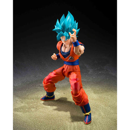 Dragon Ball Super: Saiyan God Super - Son Guko (Blue power transcending Limits) - S.H. Figuarts - Actionfigur - 15 cm