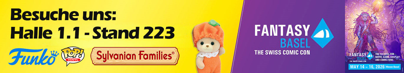 Fantasy Basel  The Swiss Comic Con Banner Sylvanian Families und Funk Pop