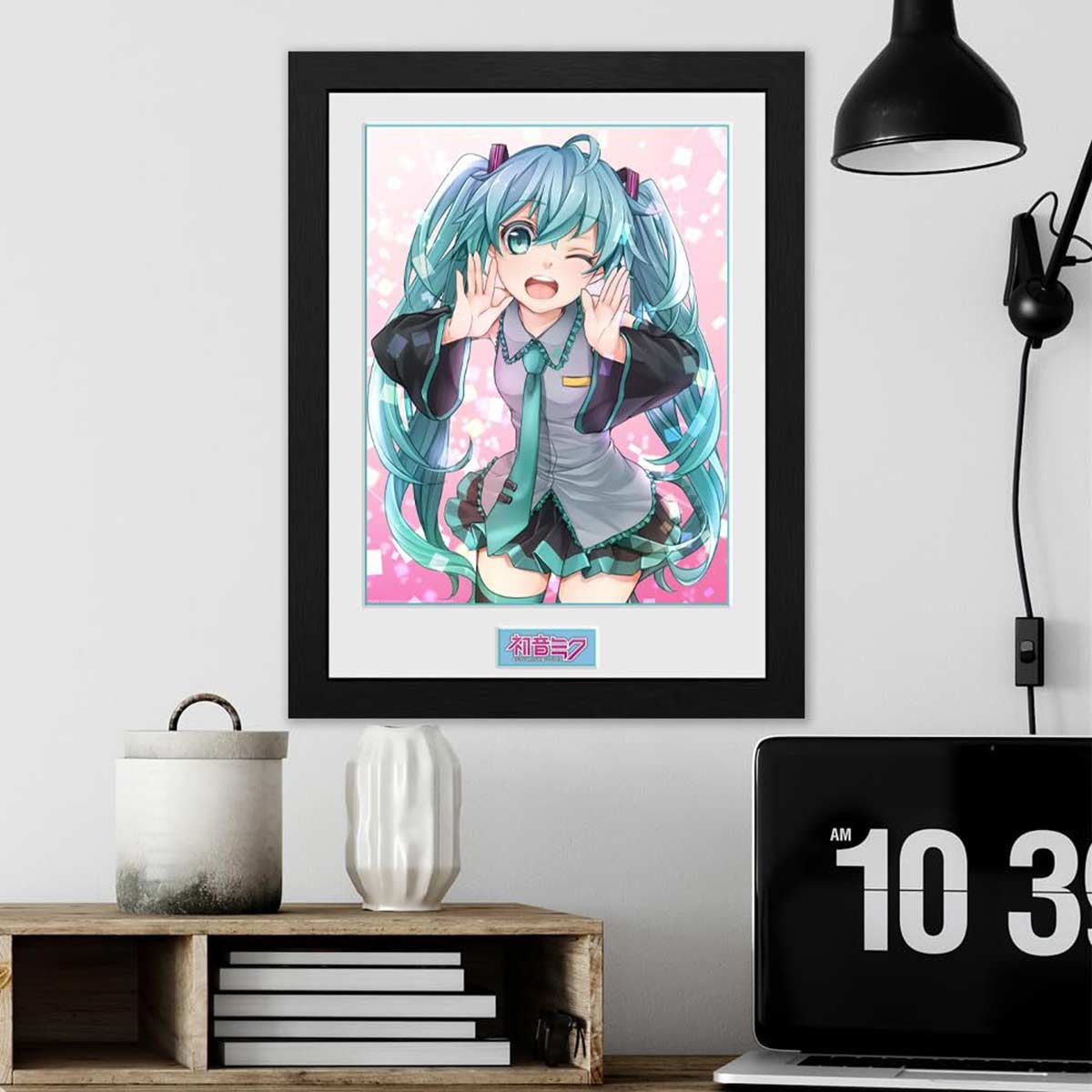 Hatsune Miku: Wink - Print Poster im Rahmen - 30 x 40 cm