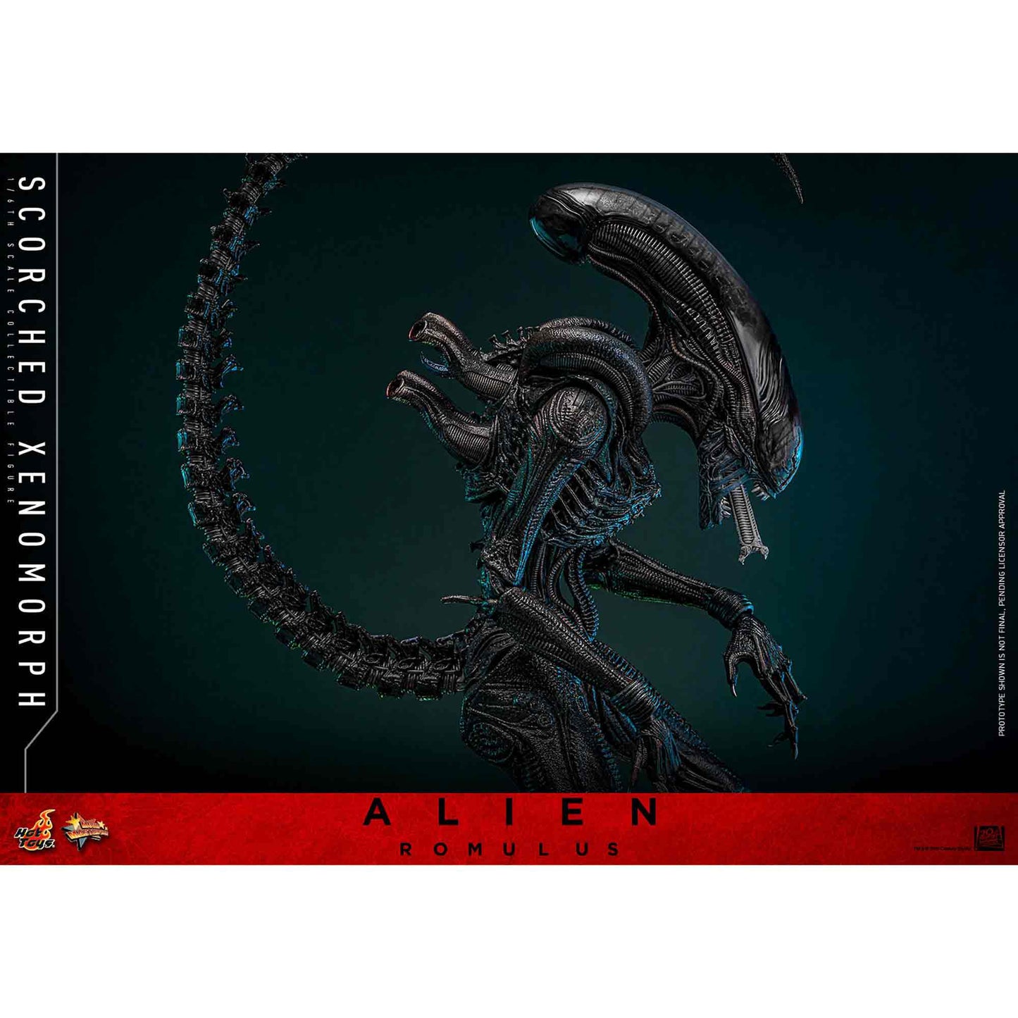 Hot Toys: Alien Romulus - Scorched Xenomorph - Movie Masterpiece - Actionfigur 1/6 - 44 cm