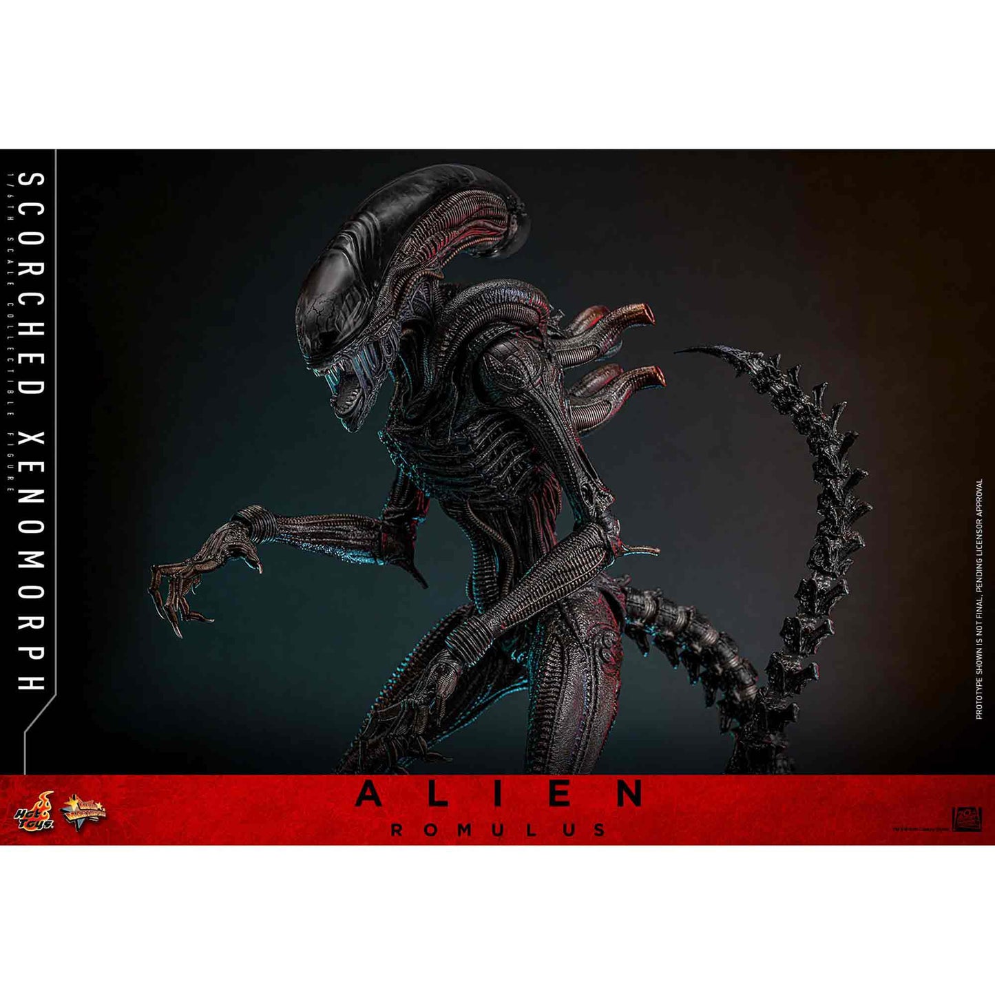 Hot Toys: Alien Romulus - Scorched Xenomorph - Movie Masterpiece - Actionfigur 1/6 - 44 cm