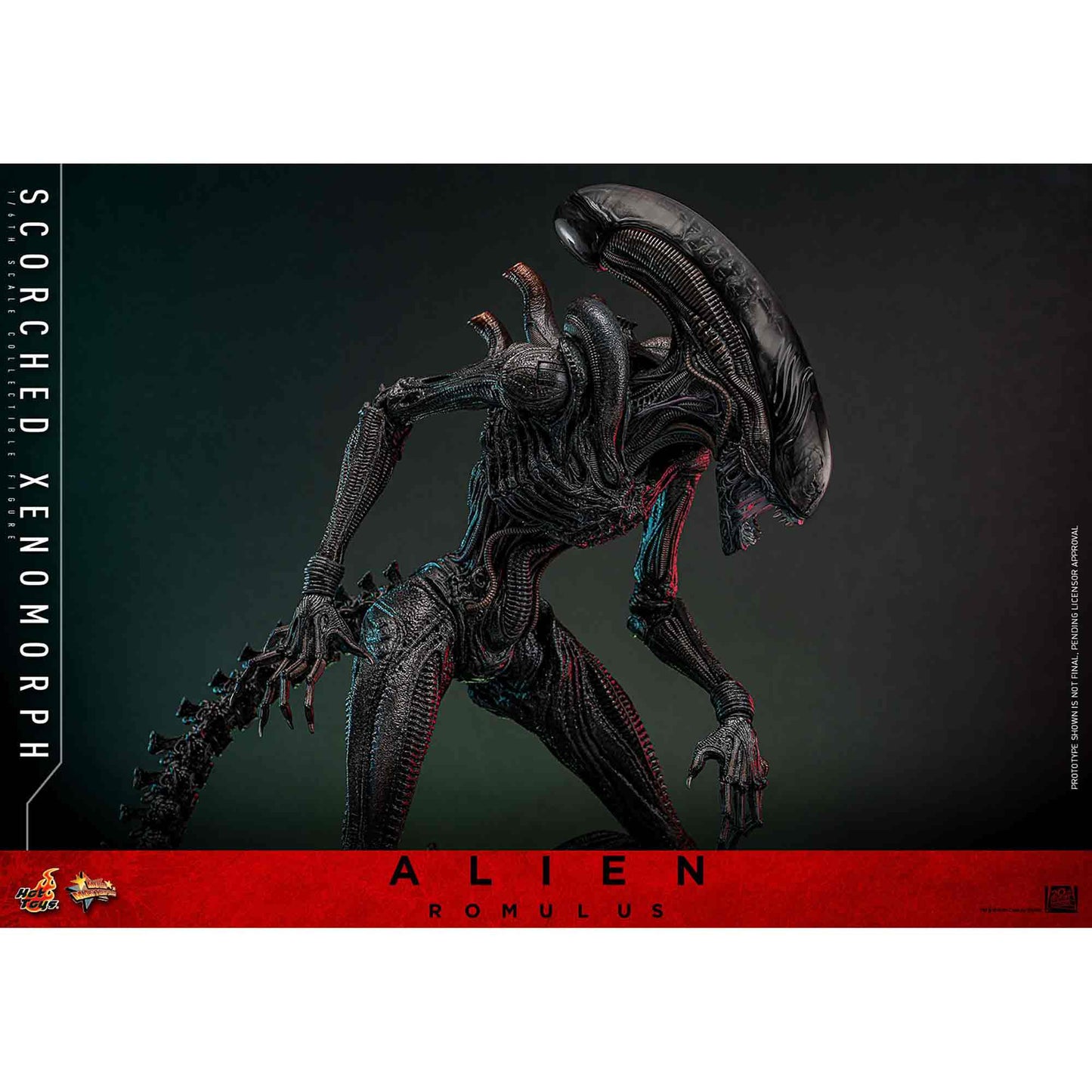Hot Toys: Alien Romulus - Scorched Xenomorph - Movie Masterpiece - Actionfigur 1/6 - 44 cm