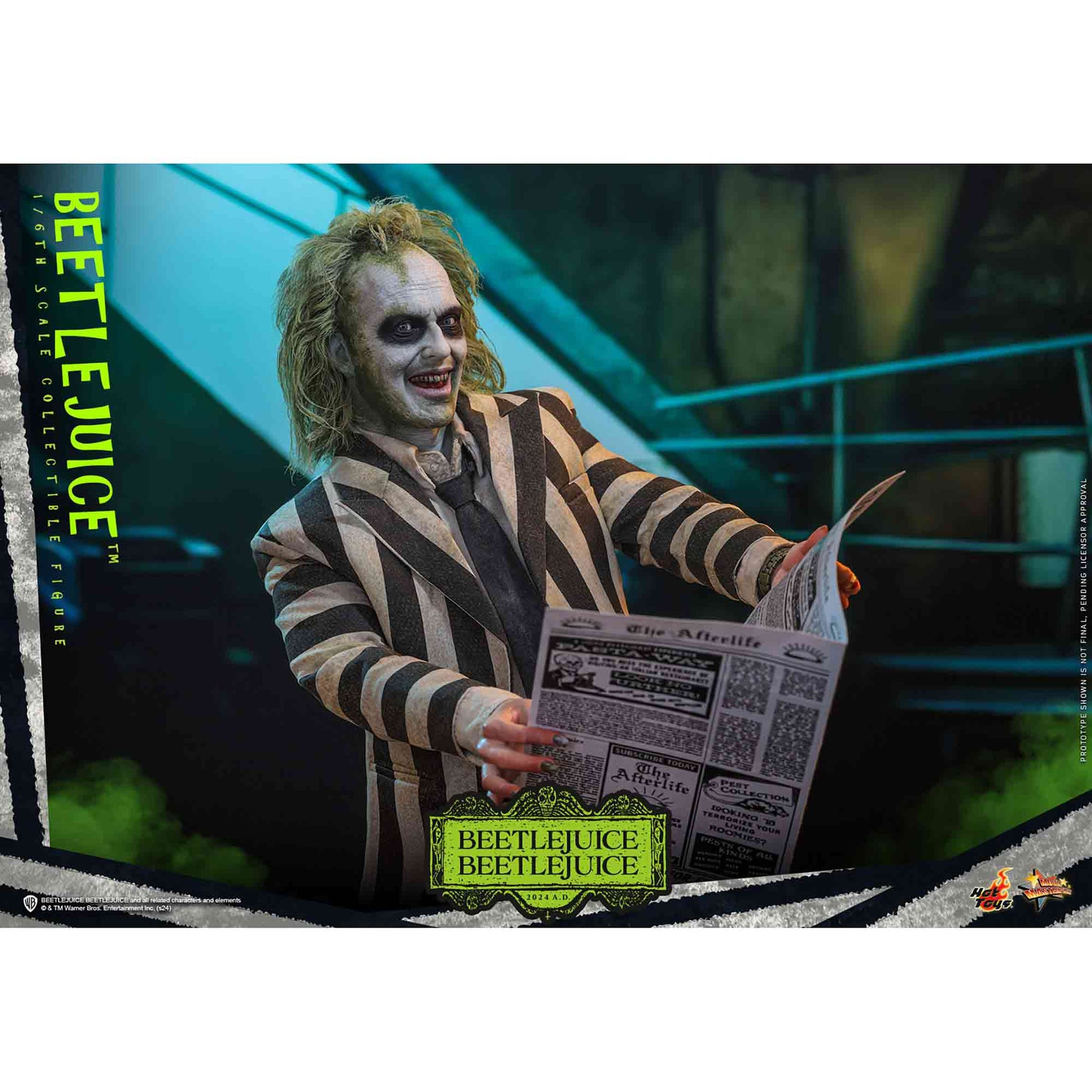 Hot Toys: Beetlejuice - Movie Masterpiece Actionfigur 1/6 - 30 cm