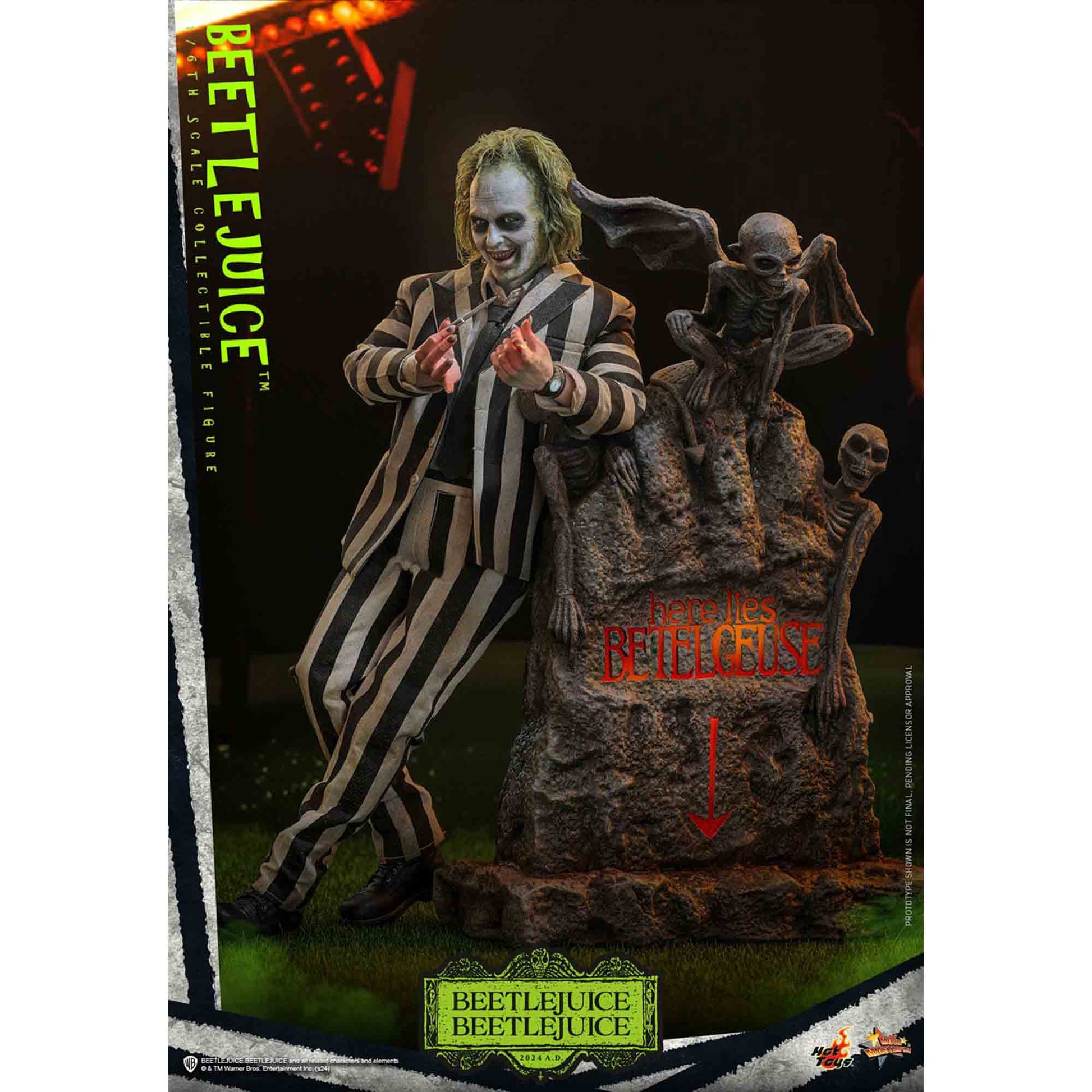 Hot Toys: Beetlejuice - Movie Masterpiece Actionfigur 1/6 - 30 cm