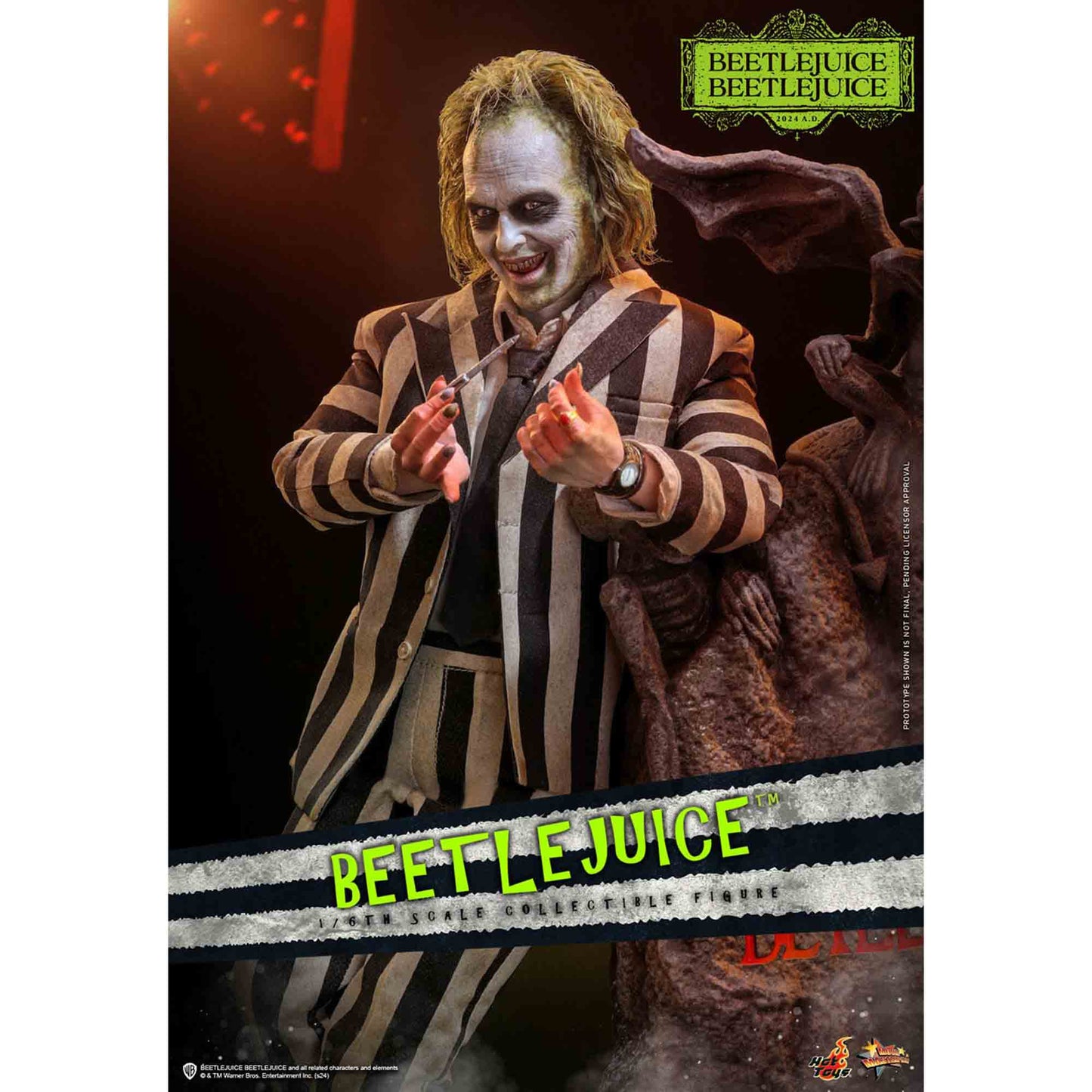 Hot Toys: Beetlejuice - Movie Masterpiece Actionfigur 1/6 - 30 cm