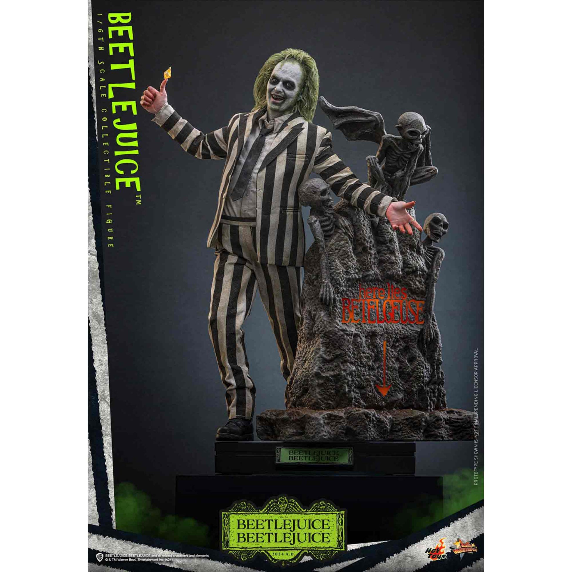 Hot Toys: Beetlejuice - Movie Masterpiece Actionfigur 1/6 - 30 cm