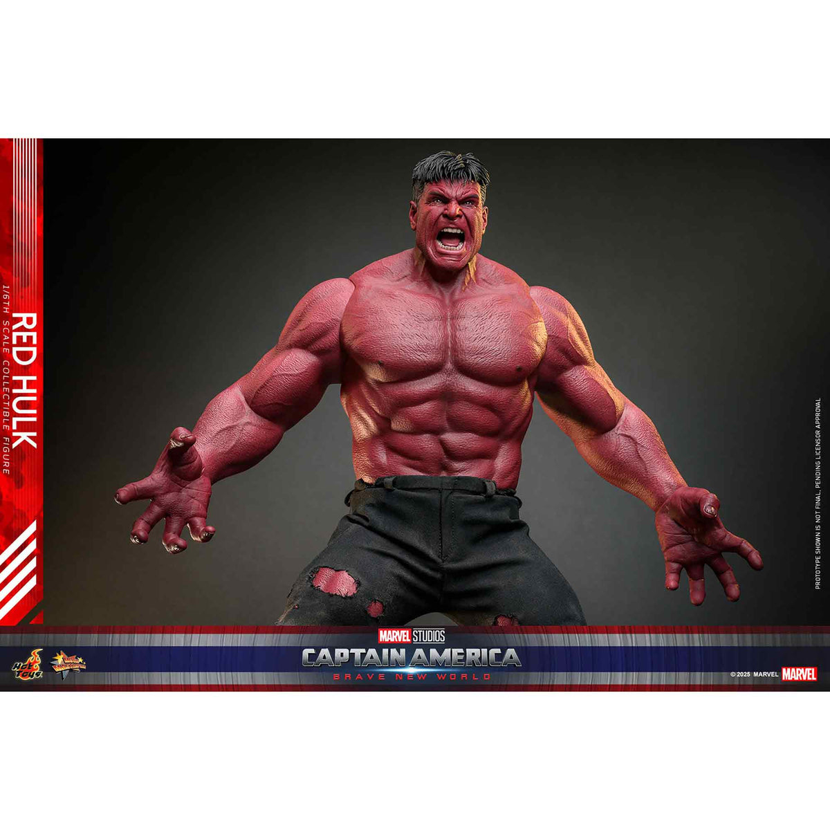 Hot Toys: Captain America - Brave New World - Red Hulk - Movie Masterpiece - Actionfigur 1/6 - 47 cm