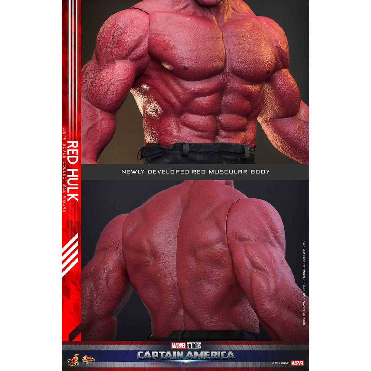 Hot Toys: Captain America - Brave New World - Red Hulk - Movie Masterpiece - Actionfigur 1/6 - 47 cm