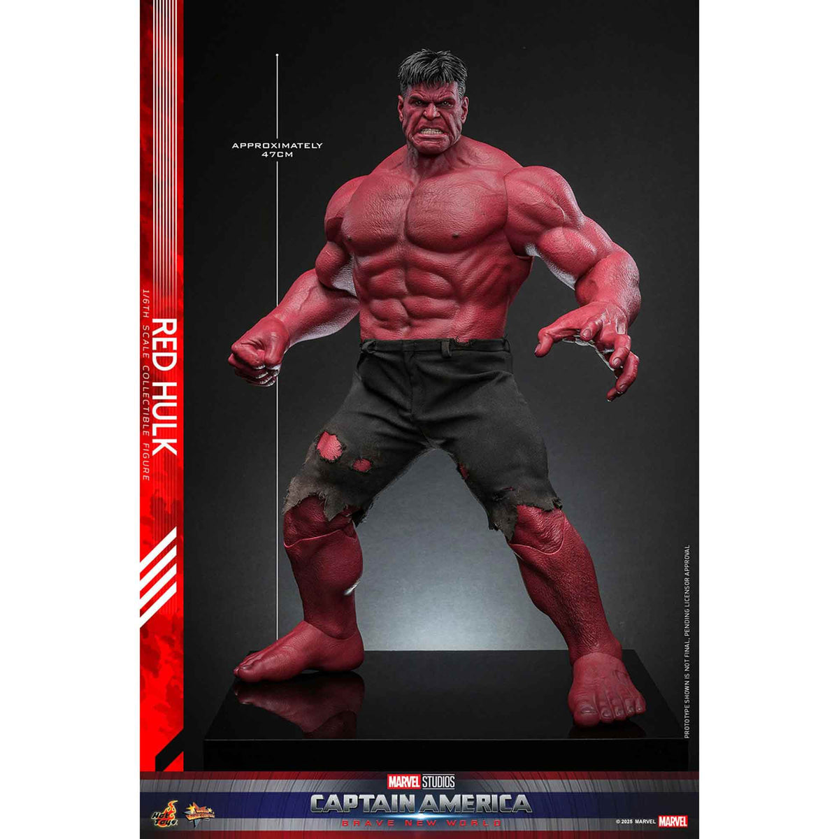 Hot Toys: Captain America - Brave New World - Red Hulk - Movie Masterpiece - Actionfigur 1/6 - 47 cm