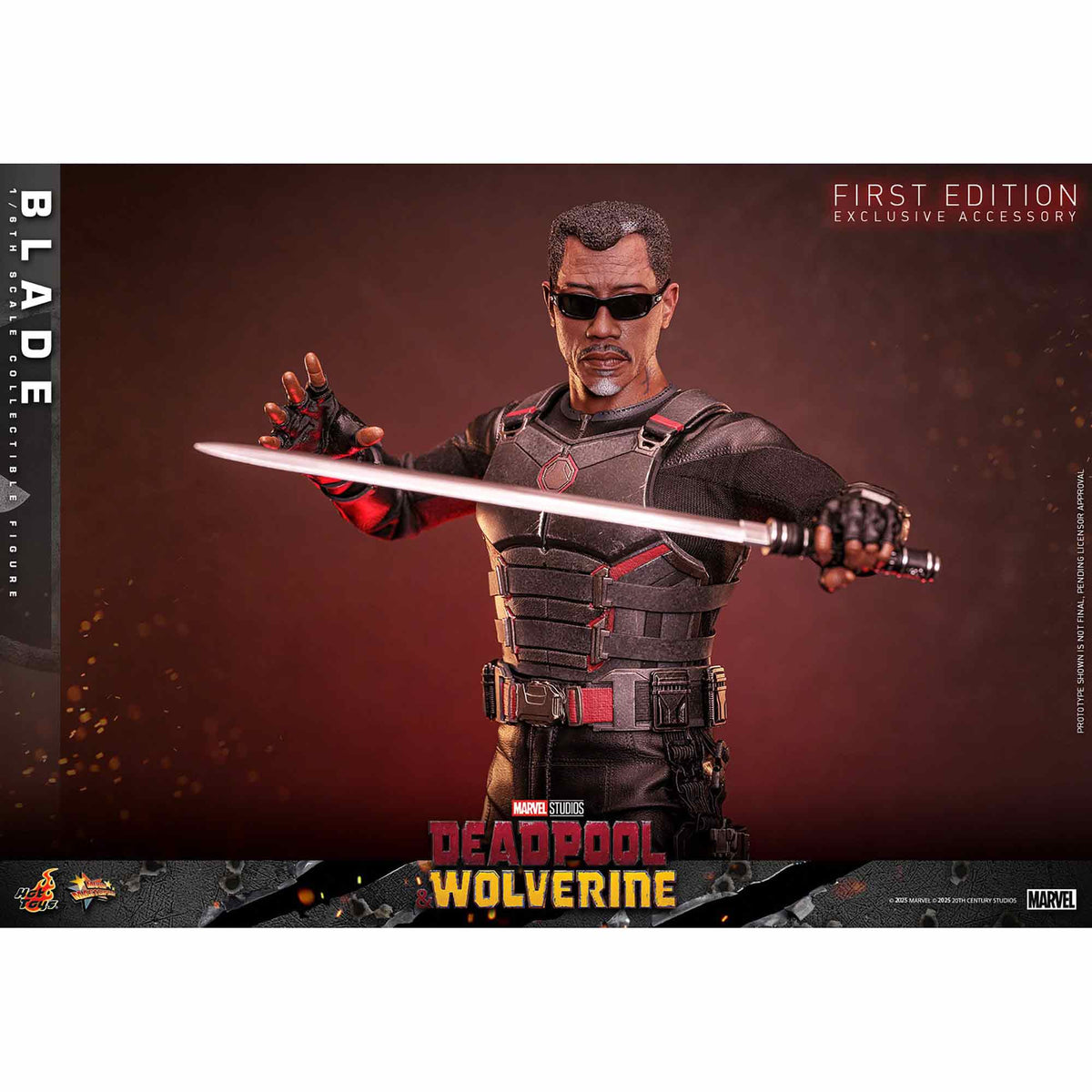Hot Toys: Deadpool & Wolverine - Blade - Movie Masterpiece - First Edition - Actionfigur 1/6 - 30 cm